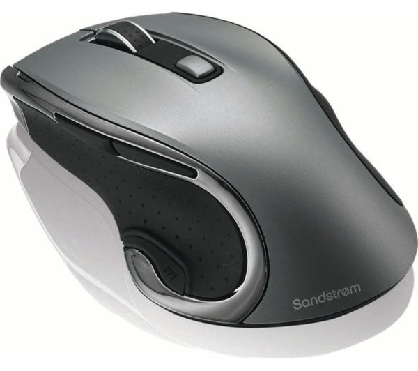 SANDSTROM SMWLHYP15 Wireless Blue Trace Mouse - Gun Metal