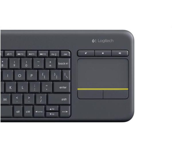 LOGITECH K400 Plus Wireless Keyboard - Dark Grey