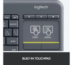 LOGITECH K400 Plus Wireless Keyboard - Dark Grey