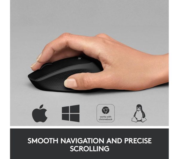LOGITECH M330 Silent Plus Wireless Optical Mouse - Black