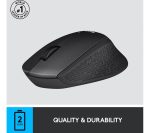 LOGITECH M330 Silent Plus Wireless Optical Mouse - Black