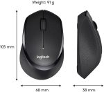 LOGITECH M330 Silent Plus Wireless Optical Mouse - Black