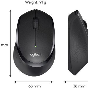 LOGITECH M330 Silent Plus Wireless Optical Mouse - Black