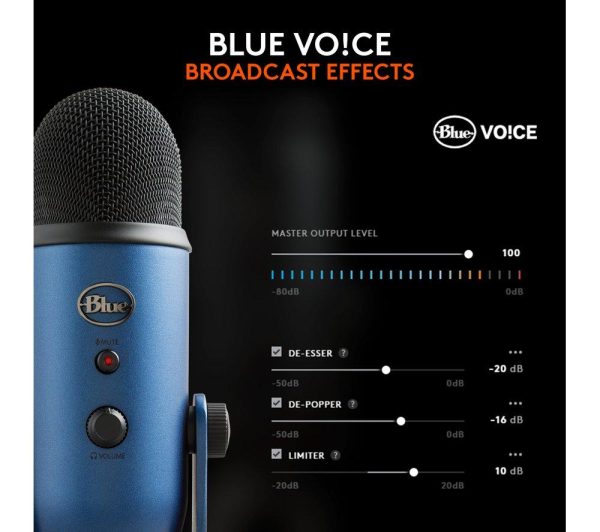BLUE Yeti USB Streaming Microphone - Midnight Blue