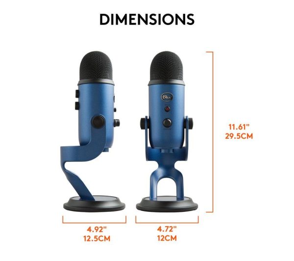 BLUE Yeti USB Streaming Microphone - Midnight Blue