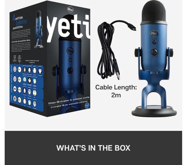 BLUE Yeti USB Streaming Microphone - Midnight Blue