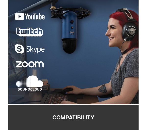 BLUE Yeti USB Streaming Microphone - Midnight Blue