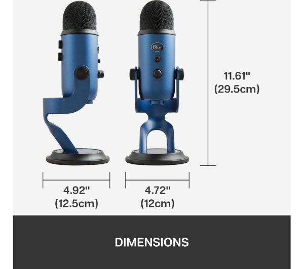 BLUE Yeti USB Streaming Microphone - Midnight Blue