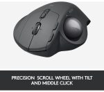LOGITECH MX ERGO Wireless Darkfield Trackball Mouse