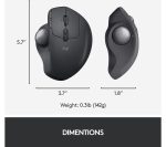 LOGITECH MX ERGO Wireless Darkfield Trackball Mouse