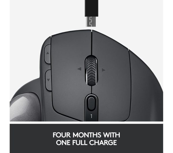LOGITECH MX ERGO Wireless Darkfield Trackball Mouse