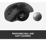 LOGITECH MX ERGO Wireless Darkfield Trackball Mouse