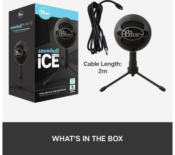 BLUE Snowball iCE USB Streaming Microphone - Black