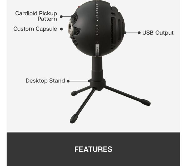 BLUE Snowball iCE USB Streaming Microphone - Black