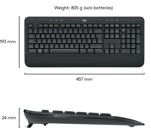 LOGITECH MK545 Wireless Keyboard & Mouse Set