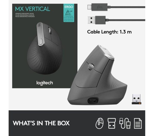 LOGITECH MX Vertical Ergonomic Optical Mouse