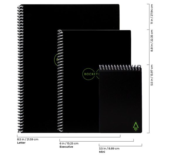ROCKETBOOK Everlast Letters Digital Notebook - Executive Size