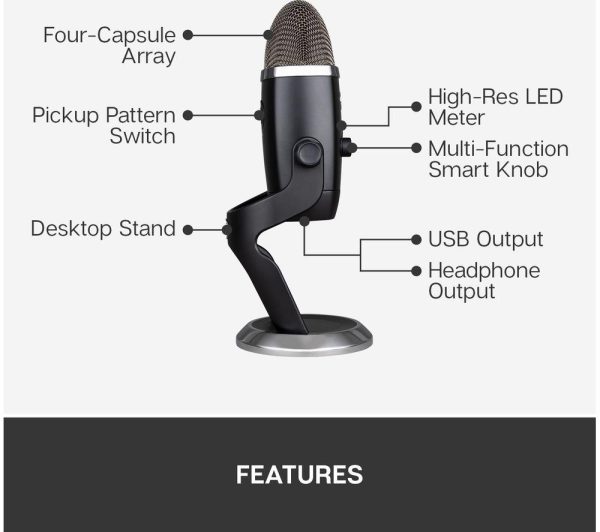 BLUE Yeti X USB Streaming Microphone - Blackout