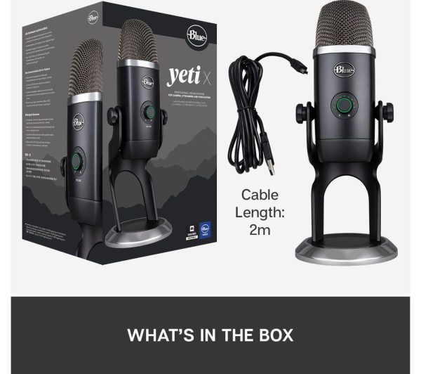 BLUE Yeti X USB Streaming Microphone - Blackout