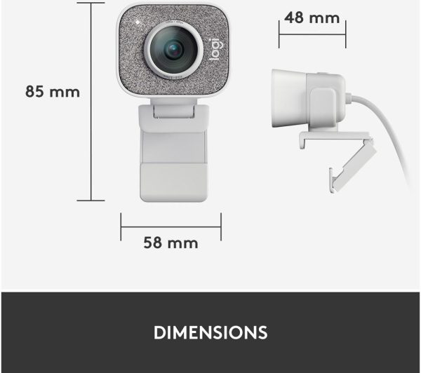 LOGITECH StreamCam Full HD USB-C Webcam - White