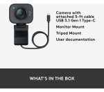 LOGITECH StreamCam Full HD USB-C Webcam - Graphite