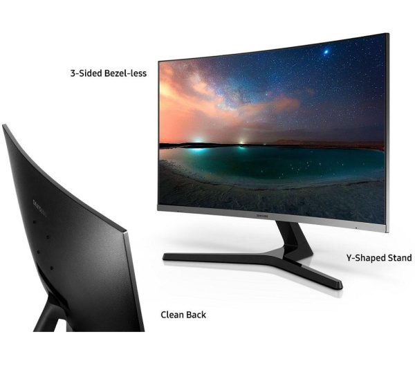 SAMSUNG LC32R500FHPXXU Full HD 32" Curved LED Monitor - Blue Grey