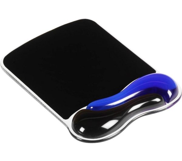 KENSINGTON Duo Gel Mouse Mat – Black & Blue