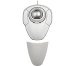 KENSINGTON K72500WW Wired Optical Mouse Orbit with Scroll Ring - White & Silver