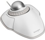 KENSINGTON K72500WW Wired Optical Mouse Orbit with Scroll Ring - White & Silver
