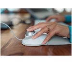KENSINGTON K72500WW Wired Optical Mouse Orbit with Scroll Ring - White & Silver
