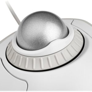 KENSINGTON K72500WW Wired Optical Mouse Orbit with Scroll Ring - White & Silver