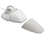 KENSINGTON K72500WW Wired Optical Mouse Orbit with Scroll Ring - White & Silver