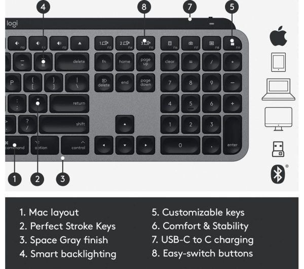 JLAB Epic Wireless Keyboard - Black