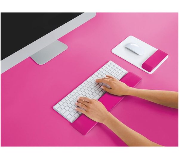 LEITZ Ergo WOW Keyboard Wrist Rest - Pink
