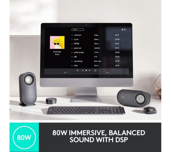 LOGITECH Z407 2.1 Wireless PC Speakers - Black
