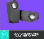 LOGITECH Z407 2.1 Wireless PC Speakers - Black