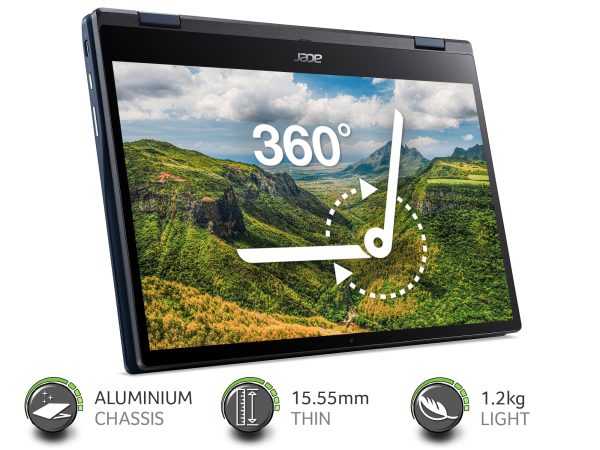 ACER Spin 513 LTE 13.3" 2 in 1 Chromebook - Snapdragon 7c Gen 2, 128 GB eMMC, Blue