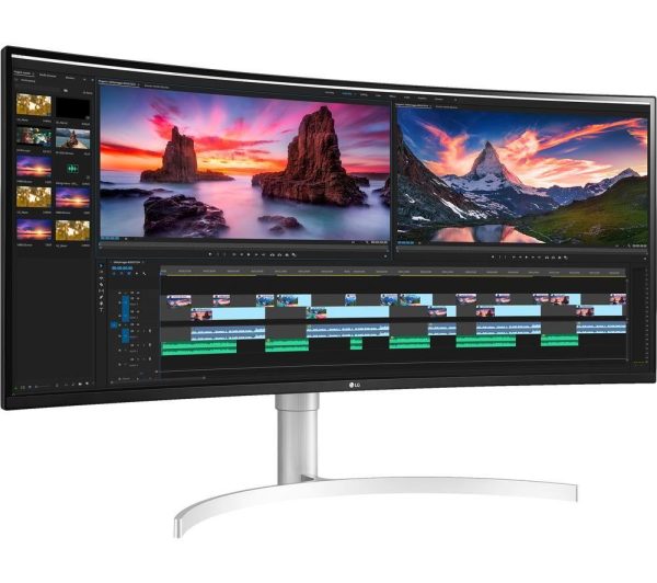 LG 38WN95C-W Quad HD 38" Curved IPS Monitor - White