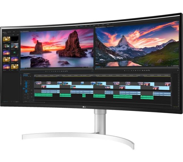 LG 38WN95C-W Quad HD 38" Curved IPS Monitor - White