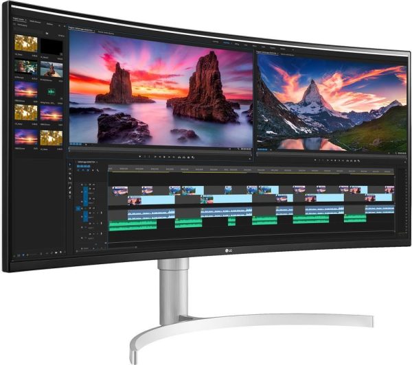 LG 38WN95C-W Quad HD 38" Curved IPS Monitor - White
