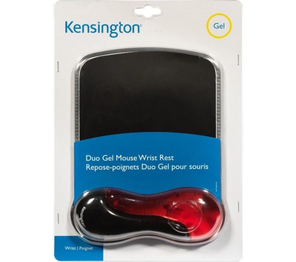 KENSINGTON Duo Gel Mouse Mat – Black & Red