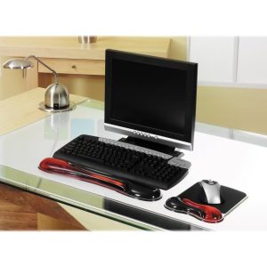 KENSINGTON Duo Gel Mouse Mat – Black & Red