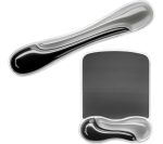KENSINGTON Duo Gel Mouse Mat - Graphite & Black