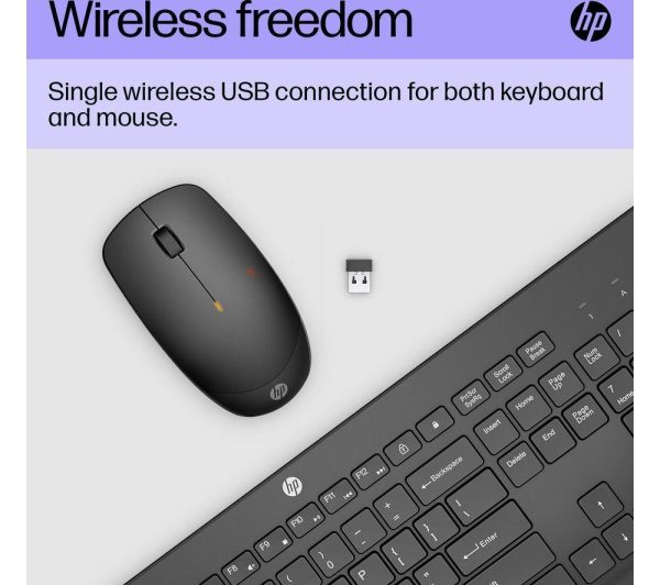 HP 230 Wireless Keyboard & Mouse Set - Black