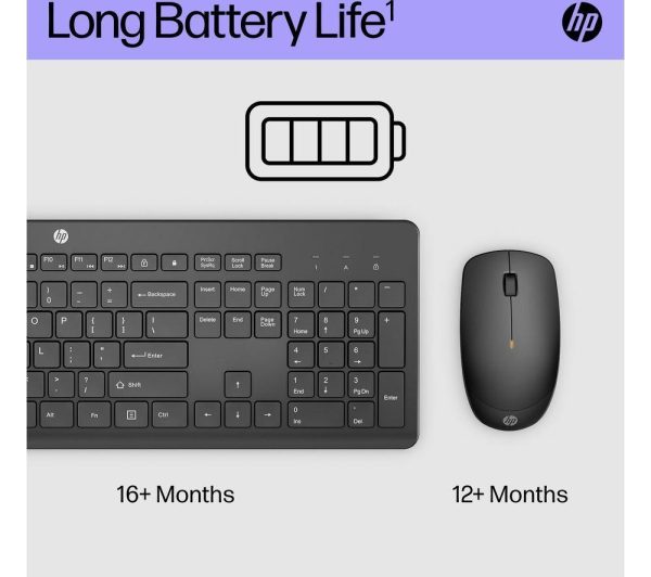 HP 230 Wireless Keyboard & Mouse Set - Black