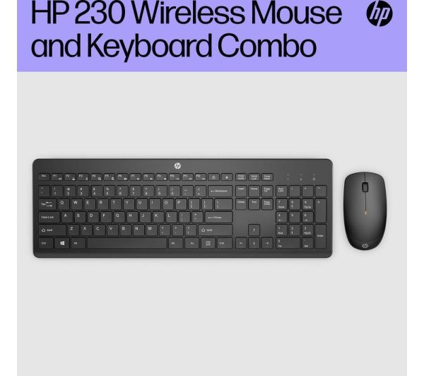 HP 230 Wireless Keyboard & Mouse Set - Black