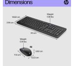 HP 230 Wireless Keyboard & Mouse Set - Black