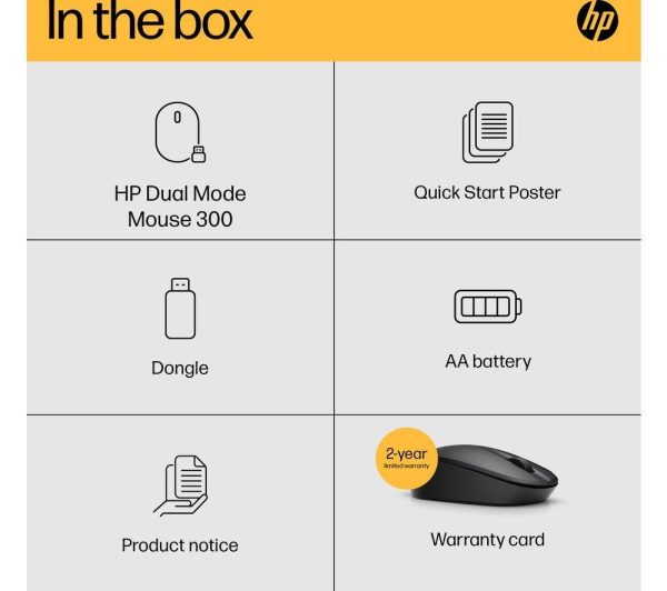 HP Dual Mode 300 Wireless Optical Mouse