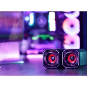 SUREFIRE 48820 Gator Eye 2.0 PC Speakers - Black & Red
