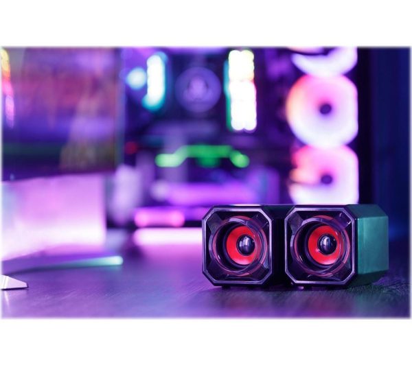 SUREFIRE 48820 Gator Eye 2.0 PC Speakers - Black & Red